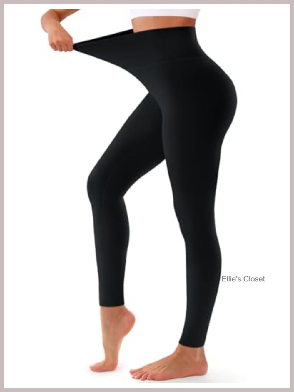High Waisted Tummy Control Leggings - Non See Through Workout Yoga Pants